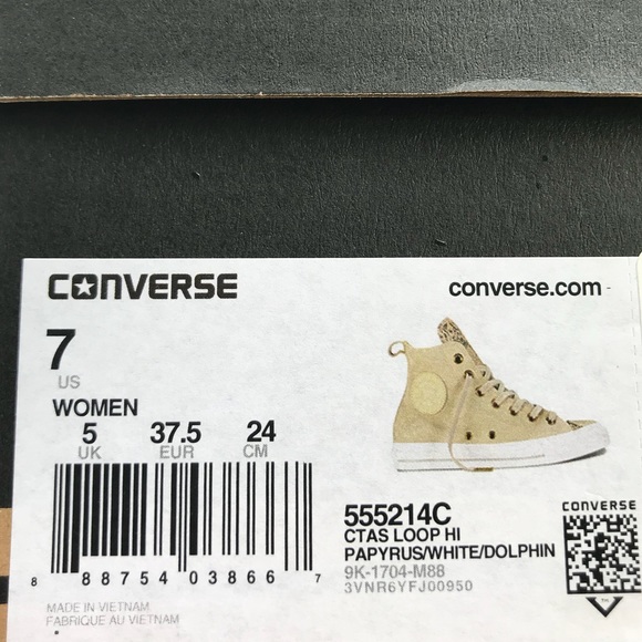 NWT Converse Ctas Loop HI Papyrus W AUTHENTIC - Picture 4 of 7